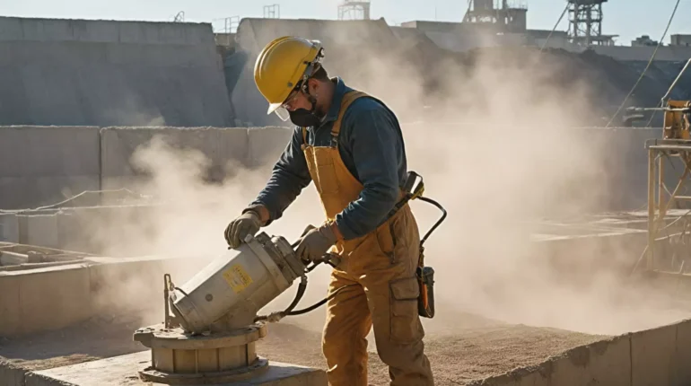 Odsysanie pyłu z betonu — systemy i ich skuteczność