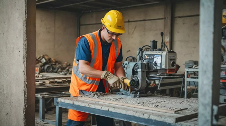 Bezpieczeństwo pracy przy maszynie do frezowania betonu Bezpieczeństwo pracy przy maszynie do frezowania betonu
